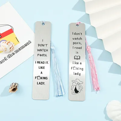 Personalised Funny Bookmarks Metal Bookmarks for Book Lovers School Supplies for Friend Accessories