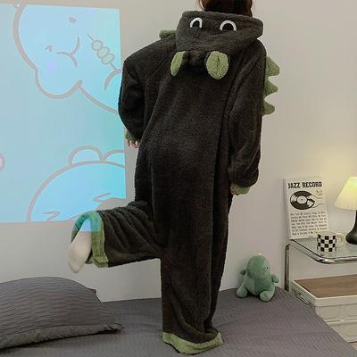 Adults' Animal Onesie Costume Cartoon Dinosaur Monster Onesie Pajamas Kigurumi Pajamas Charm Funny Costume For Men and Women Carnival Cartoon