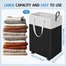 Laundry Hamper with Wheels and Lid, 75/90L Rolling Clothes Basket with Handle, Large Laundry Hamper for Bedroom, Bathroom, Dorm, Laundry Room