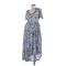 Take Nine Maternity Wear Casual Dress V Neck Short Sleeve: Blue Floral Dresses - Women