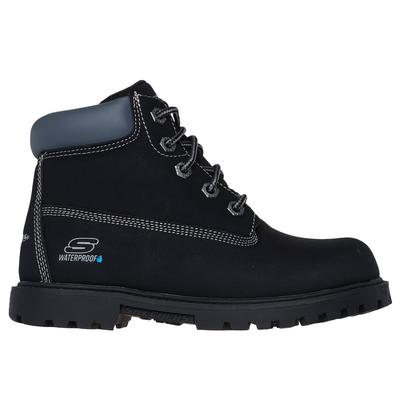 Skechers Boy's Power Reach - Hydro-Tread Boots | Size 1.0 | Black | Synthetic