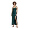 Abendkleid VERA MONT "Vera Mont Abendkleid figurbetont", Damen, Gr. 36, Normalgrößen, grün (mystic emerald), Jersey, Obermaterial: 82% Polyamid, 18% Elasthan. Futter: 100% Polyester., elegant, figurbetont lang, V-Ausschnitt, ohne Ärmel, Kleider,...