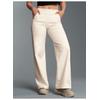 Jerseyhose TRIGEMA "TRIGEMA Jogginghose mit weitem Bein", Damen, Gr. M, US-Größen, beige (natur), 70% Baumwolle, 30% Polyester, casual, Hosen