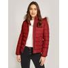 Steppjacke TOMMY JEANS CURVE "TJW BASIC HOODED DOWN JACKET EXT", Damen, Gr. XXL (44), rot (regatta rot), Web, Obermaterial: 100% Polyester. Futter: 100% Polyester, unifarben, casual, Basic hüftlang, Langarm eingesetzt Rippbündchen, Jacken, in Großen...