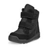Snowboots ECCO "Winterstiefel URBAN MINI", Kinder, Gr. 26, schwarz, Veloursleder, Textil, sportlich, Schuhe, Winterboots, Klettstiefel, Winterstiefel mit Klettriemchen, GORE-TEX