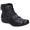 Stiefelette JOSEF SEIBEL "Naly 61", Damen, Gr. 37, schwarz, Leder, casual, Schuhe, Reißverschluss Stiefel, Winterstiefelette mit kleinem Absatz