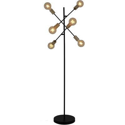 NÄVE Stehlampe "Modo", gold (schwarz, goldfarben), H: 150cm, Lampen, E27 max. 40W, incl. Tippschalter/Fußschalter, Farbe