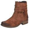 Stiefelette RIEKER, Damen, Gr. 41, braun, Lederimitat, elegant, Schuhe Boots, in aktueller Used-Optik