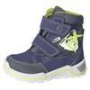 Klettstiefel RICOSTA "Flex WMS: normal", Kinder, Gr. 30, blau, Lederimitat, Textil, kontrastfarbene Details, casual, Schuhe, Kindergartenschuh, Winterstiefel mit wasserdichter Sympatex Membran