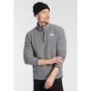 Fleecepullover THE NORTH FACE "M 100 GLACIER 1/4 ZIP - EU", Herren, Gr. M, grau (tnf medium grau heather, npf), Fleece, Obermaterial: 100% Polyester, sportlich, regular fit hüftbedeckend, hoch geschlossener Ausschnitt, Langarm eingefasste Kante,...