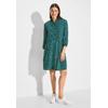 Sommerkleid CECIL, Damen, Gr. M (40), US-Größen, grün (fir grün), Stoff, 100% Lenzing EcoVero Viscose, bedruckt, casual, gerade kniefrei, V-Ausschnitt, 3/4-Ärmel Bündchen, Kleider, mit Knopfleiste
