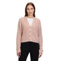 Strickjacke CARTOON "Cartoon Strick-Cardigan mit V-Ausschnitt", Damen, Gr. 44, bunt (pink, rosa), Obermaterial: 50% Polyester metallisiert, 30% Polyacryl, 10% Polyamid, 5% Polyester, 5% Wolle., modisch, oversize normal, Langarm, Strickjacken, Struktur