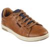 Sneaker SKECHERS "CAVELL", Herren, Gr. 41, braun, Lederimitat, casual, Schuhe, Freizeitschuh, Slipper, Schnürschuh mit Air-Cooled Memory Foam