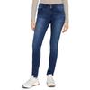 Skinny-fit-Jeans TOM TAILOR "Alexa Skinny", Damen, Gr. 31, Länge 30, grau (schwarz, stone, wash), Denim/Jeans, Obermaterial: 42% Baumwolle, 34% Polyester, 22% Viskose, 2% Elasthan, unifarben, casual, eng normal, Jeans, mit Doppelknopf-Verschluss