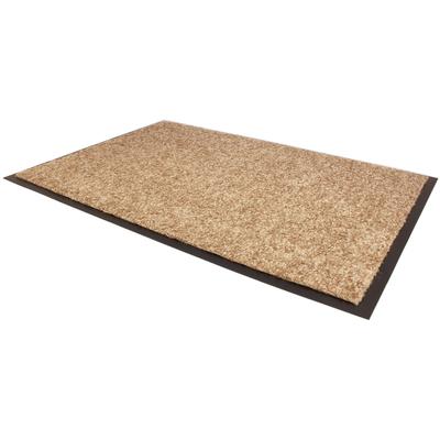 Fußmatte "Schmutzfangmatte CLEAN PRO, Made in Belgium", beige (creme), B:120cm H:8mm L:180cm, Polyamid, PRIMAFLOR-IDEEN IN TEXTIL, Teppiche, Schmutzfangläufer, Uni-Farben, UV-beständig, strapazierfähig, waschbar Image