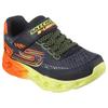 Sneaker SKECHERS "S-Lights: Vortex 2.0 - Quantroid", Kinder, Gr. 32, bunt (schwarz, multi), Lederimitat, sportlich, Schuhe, Blinkschuh, LED Schuh, Klettschuh mit blinkender Sohle