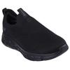 Slip-On Sneaker SKECHERS "BOBS B FLEX-", Herren, Gr. 48,5, schwarz, Textil, unifarben, sportlich, Schuhe, Slipper, Freizeitschuh, Halbschuh mit dämpfendem Memory Foam