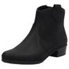 Westernstiefelette RIEKER, Damen, Gr. 36, schwarz, Lederimitat, unifarben, klassisch, Schuhe, Stiefelette, Cowboyboots, Blockabsatz, mit Innenreißverschluss, Topseller