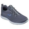 Slip-On Sneaker SKECHERS "SUMMITS-TALLO", Herren, Gr. 42, grau, Textil, casual, Schuhe, Slipper, Freizeitschuh, Trainingsschuh zum Schlupfen