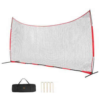 VEVOR Barricade Backstop Net Ball Sports Barrier Netting for Baseball Softball Lacrosse Soccer Hockey Training, for Backyard