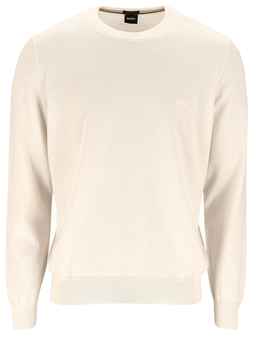 Boss Black Strickpullover "Botto-L" Gr. XL in weiß | 100% Schurwolle