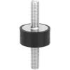 4 stücke M6 Anti-Vibration Gummi Isolator Halterungen mit 2 Gewindebolzen Stoßdämpfer Doppelenden