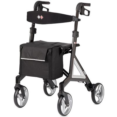 Rollator BISCHOFF & BISCHOFF "Alevo Carbon", silber (silberfarben), Rollatoren, faltbar – Ultra leicht Rollator aus Carb