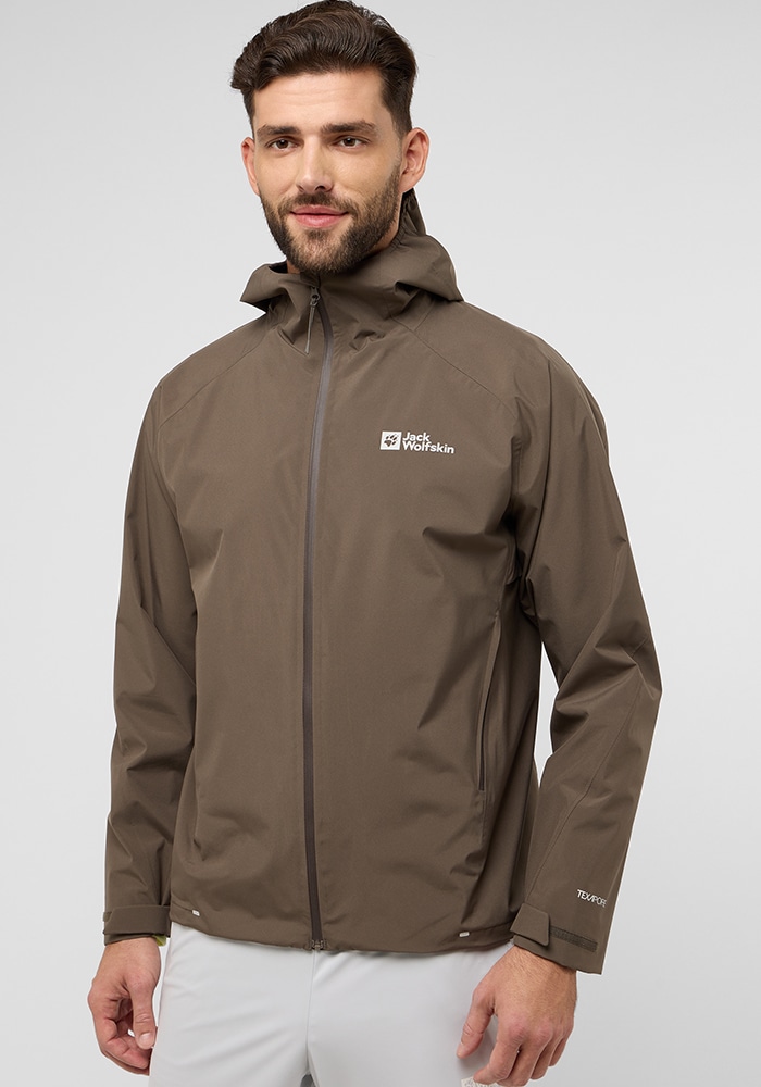 Funktionsjacke JACK WOLFSKIN "PRELIGHT 2L INS JKT M", Herren, Gr. XL (54/56), braun (cold, coffee), Hauptmaterial: 100% Polyester (recycled); Futter: 100% Polyester (recycled); Füllung: 100% Polyester (recycled), Jacken Funktionsjacke