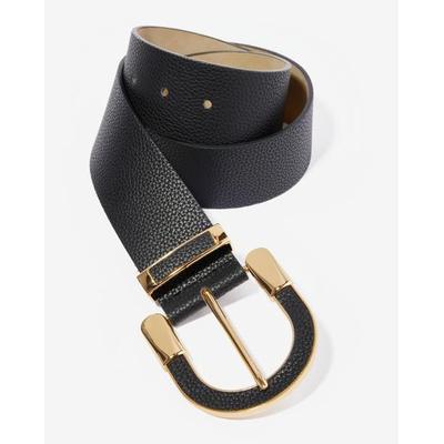 Jardin - Black - Gold Buckle Belt - Medium/Large