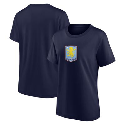 T-Shirt mit Grafik „Aston Villa Primary Logo“ – Marineblau – Damen Image