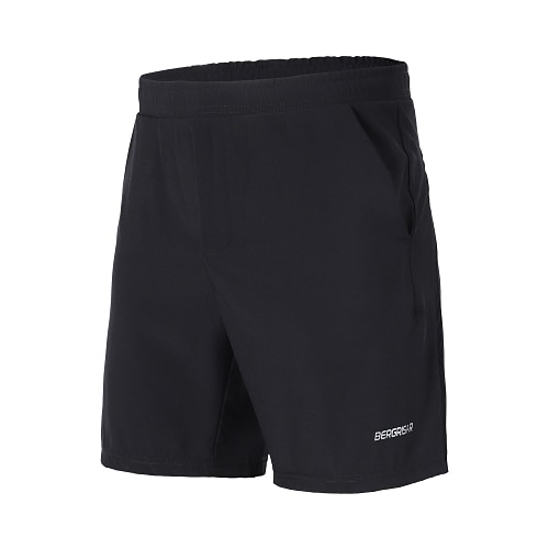 BERGRISAR Herren Laufshorts Laufhose Lang Kurz Sportlich Kurze Hose Hosen / Regenhose Unterwäsche Shorts 2 in 1 Liner Elastischer Bund Nylon Elasthan Sommer Laufen Wandern Reflektierend / Einfarbig Image