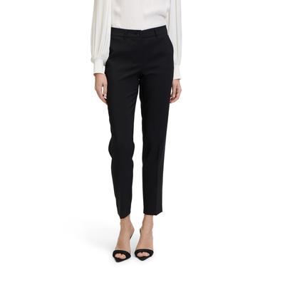Bügelfaltenhose BETTY BARCLAY "Betty Barclay Businesshose mit Bügelfalte", Damen, Gr. 44, Normalgrößen, schwarz, Obermaterial: 86% Polyester, 14% Elasthan., Basic, relaxed fit 7/8-Länge, Hosen, Material Image