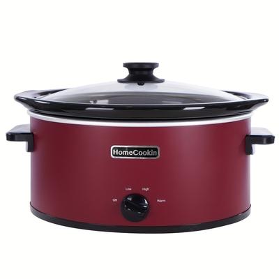 Homecookin 6 Quart Slow Cooker Oval Manual Pot Food Warmer