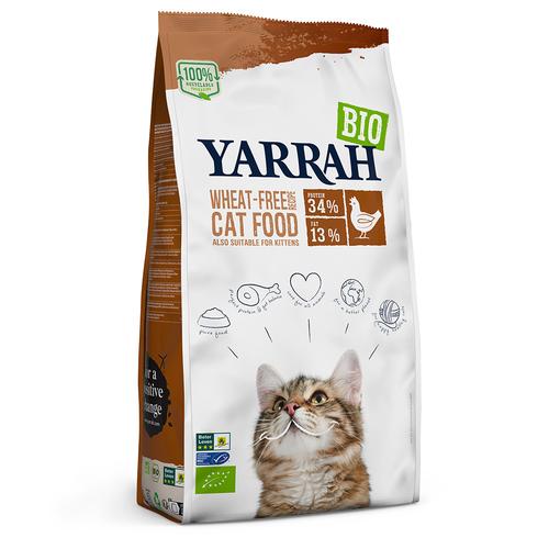 6kg Yarrah Bio Weizenfrei mit Huhn & Fisch Katzenfutter trocken