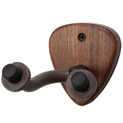 TEMU Black Walnut Guitar Hook Ukulele Electric Guitar Universal Hanger Middle Pipa Wall Hanging Display Stand