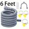 TEMU Versatile Washing Machine & Dishwasher Drain Hose Kit - Flexible Corrugated Tube With Extension Adapter And Clamp Portable Washing Machine Washer Machine Portable