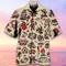 Camicia da uomo retrò Camicia con teschio alla moda per uomo Camicie hawaiane Uomo Casual Manica
