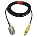 1pce SO239 UHF a 3,5 mm mono 1/8 "TS plug CCTV Camera Monitor antenna Cavo RG174 6 pollici ~ 10FT