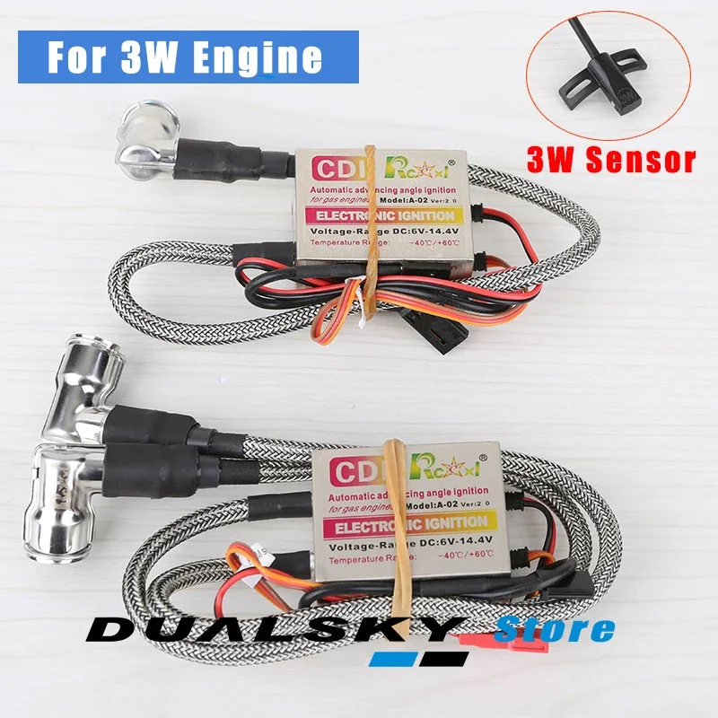 Rcexl cdi Single Twin Zündung mit Sensor Kit cm6 90 Grad 6V-12V für 2008 nach dem 3W Motor Image