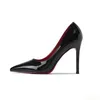 Stern Stil Luxus Schuhe Für Frauen Rot Glänzenden Boden Pumpen Marke High Heel Schuhe 12 cm Sexy Party Spitz hochzeit Schuhe Größe 44
