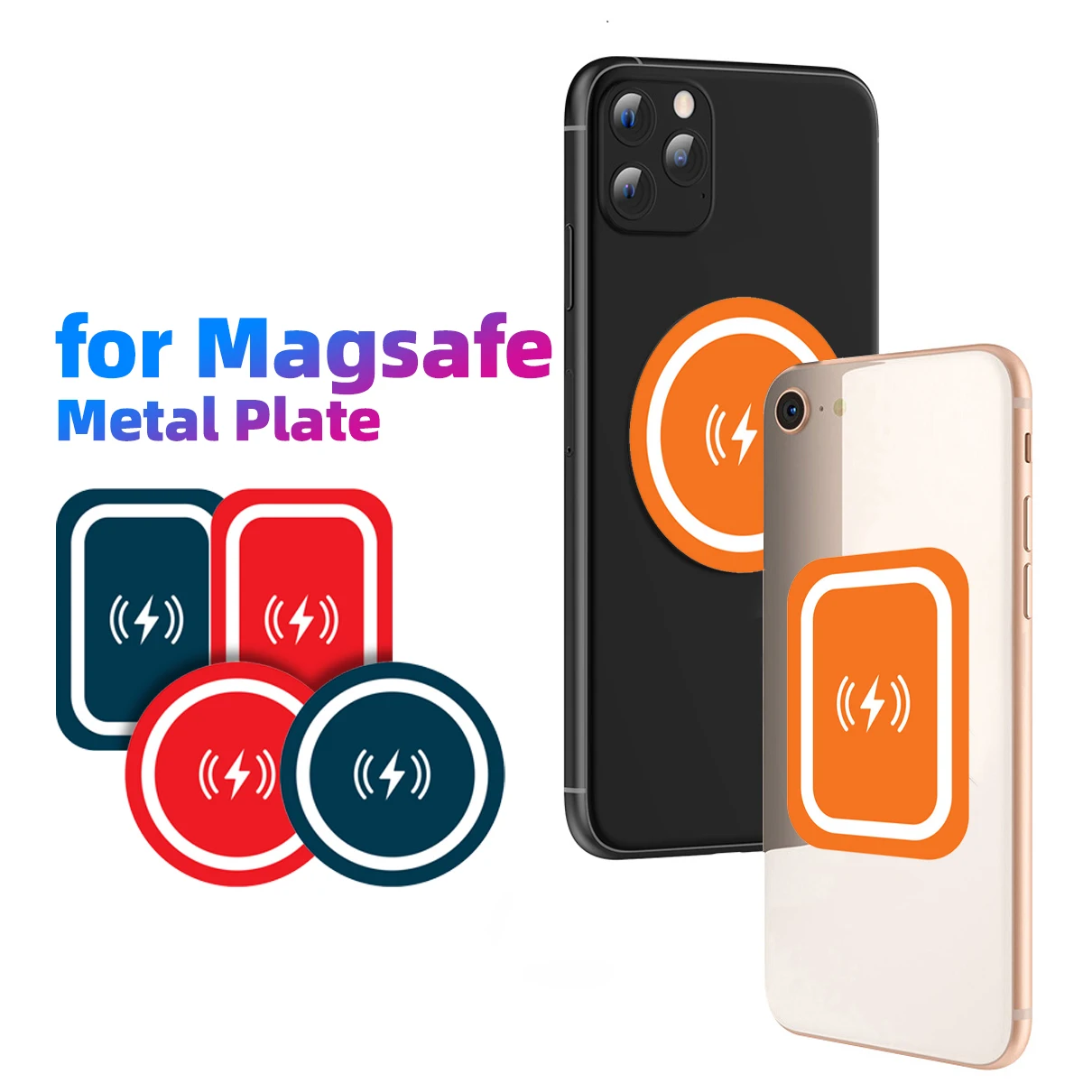 Plaque magnétique spéciale ultra-mince pour téléphone portable sans fil, aimant de charge, anciers arrière de voiture universel, support rapide de téléphone portable