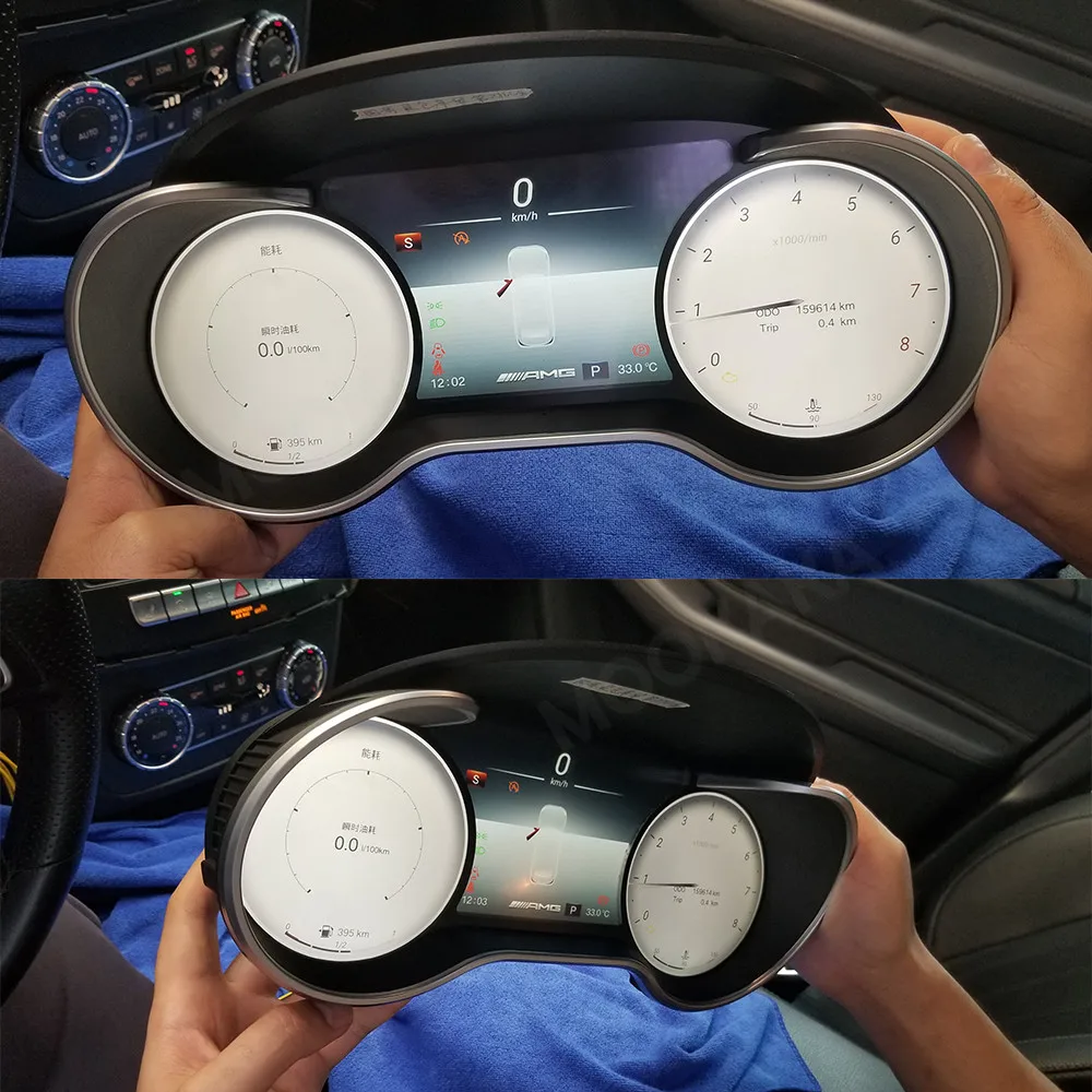 12,3 "Auto LCD Gauge Instrument Cluster Monitor Cockpit Für Mercedes Benz ML GL R G GL LCD Digital Dashboard Tacho display Image