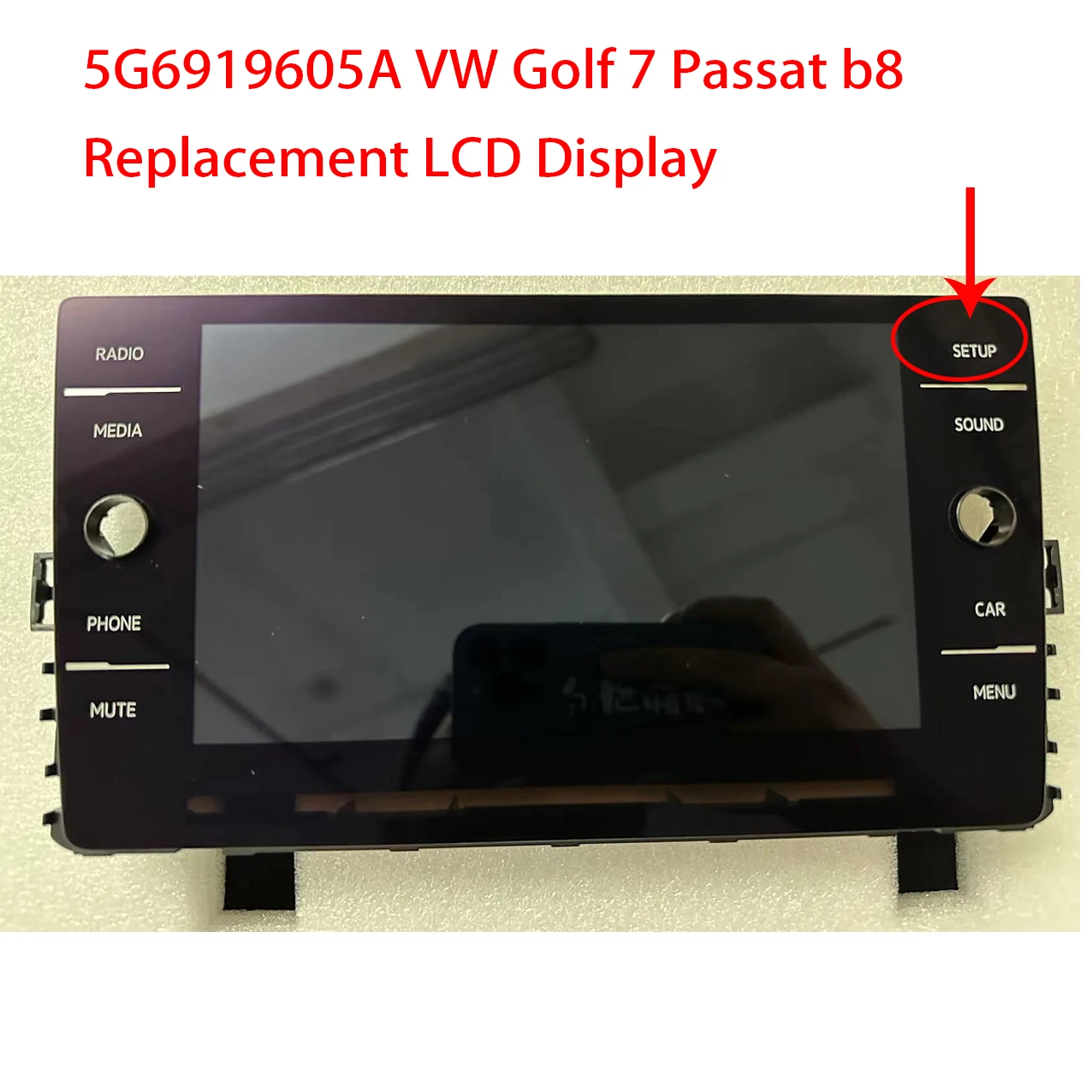 Original Navigations monitor Radio LCD-Display mit Touchscreen 8 Zoll für Mib 2,5 VW Golf 7 Passat B8 Polo MK6 5 G6 B/A.
