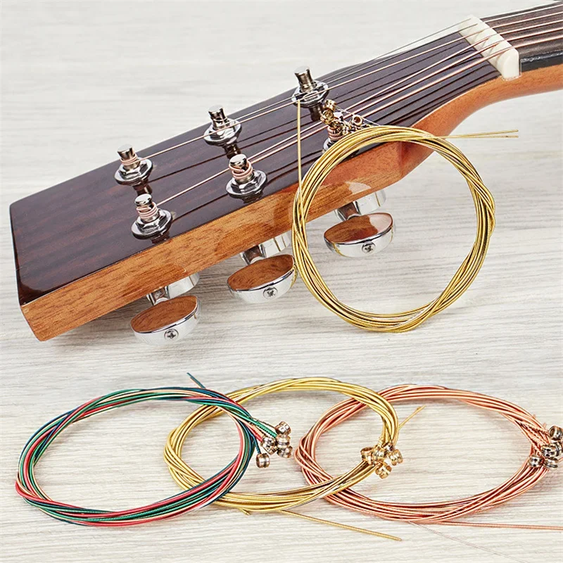 6 stücke Reinem Kupfer Saiten 1-6 Klassische Klassische Gitarre Saiten Stahl Draht Klassische Akustische Folk Ukulele Gitarre Teile Zubehör Image