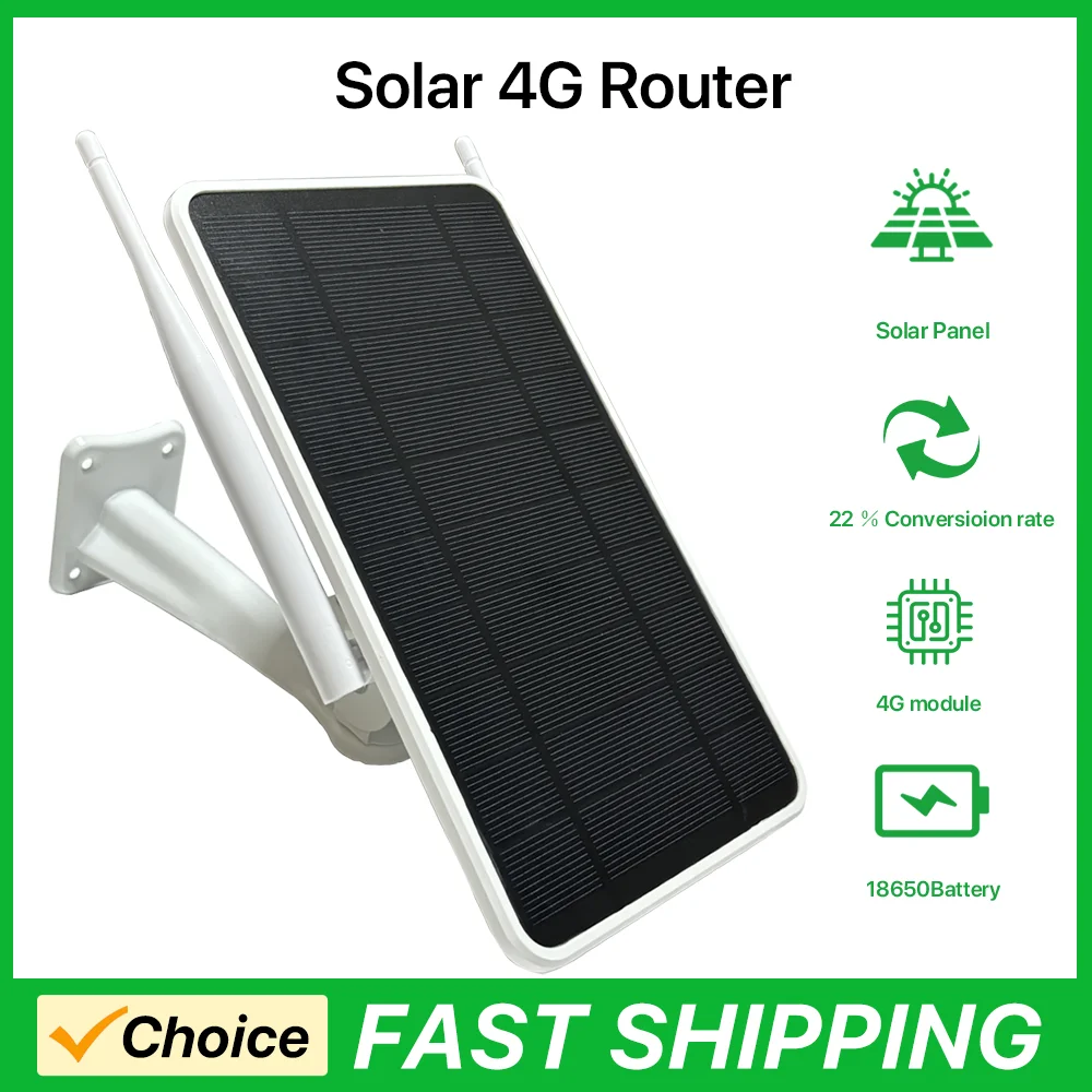 4G Solar Eingebauter Batterie-Router 2,4 GHz WLAN-Repeater 4G-Router Solar IP66 Wasserdicht Langzeit-Standby Image