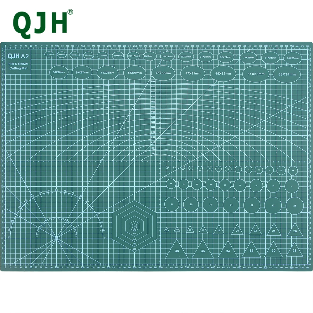 QJH 60*45 cm A2 PVC tapis de découpe planche Durable auto-guérison bricolage couture étudiant Art papier gravure tampon cuir artisanat outil