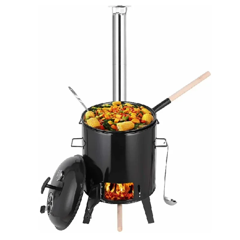 21L Ungarischer Goulash-Kessel mit Deckel, Eintopfofen Goulash-Kanonen-Grill-Funktionsofen, Wasserkocher-Grill mit Deckel für Original Goulash Image