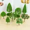 Mini modèle d'arbre nickel é, courses de jardin, décorations de maison, l'inventaire, micro paysage, figurine artisanale en résine, accessoires de jardin pour la maison, 1PC