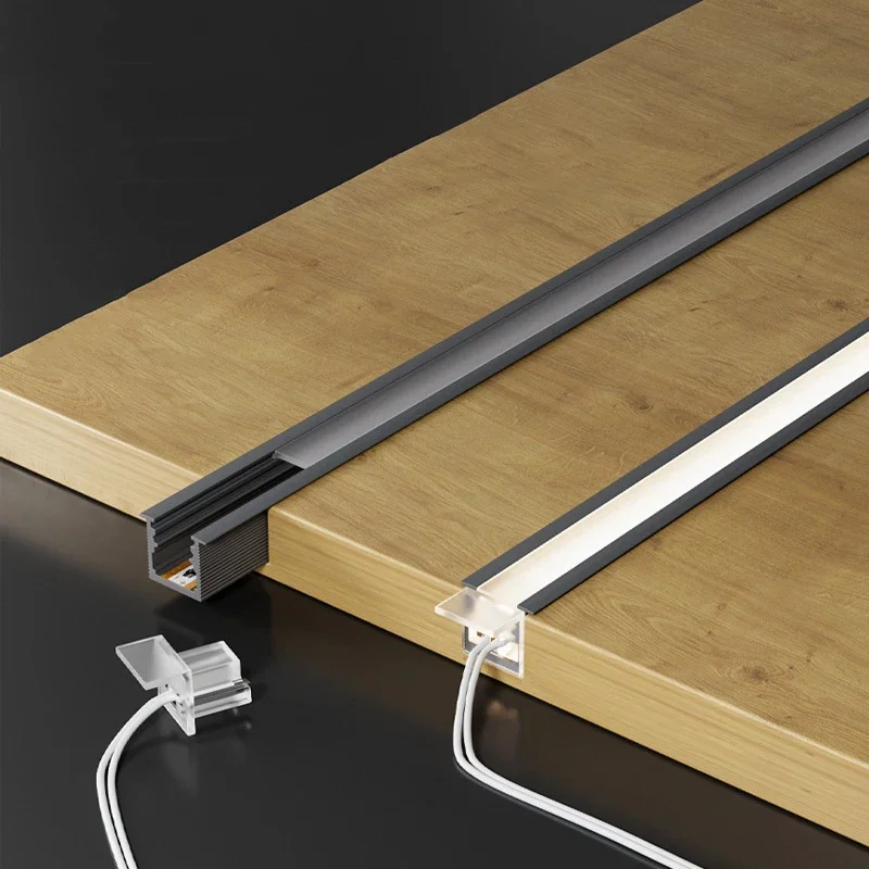 Küche LED unter Schrank Licht austauschbare 12V Kleider schrank Bücherregal Schicht Regal LED Bar Aluminium Profil Schrank Möbel Beleuchtung