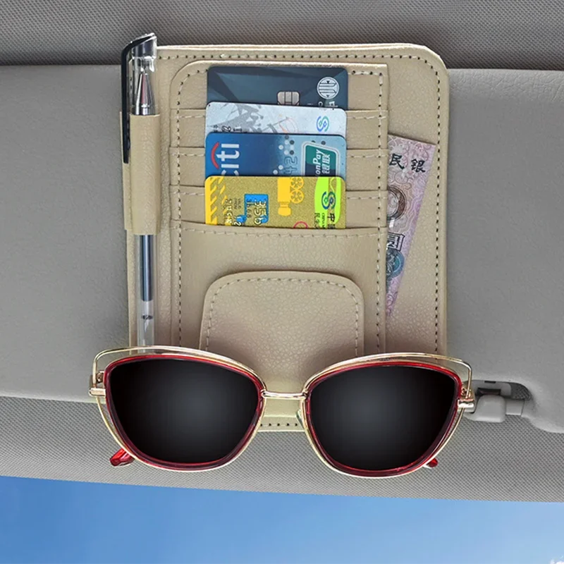 Pare-soleil de voiture Rangement de poche standardisé, Accessoires intérieurs d